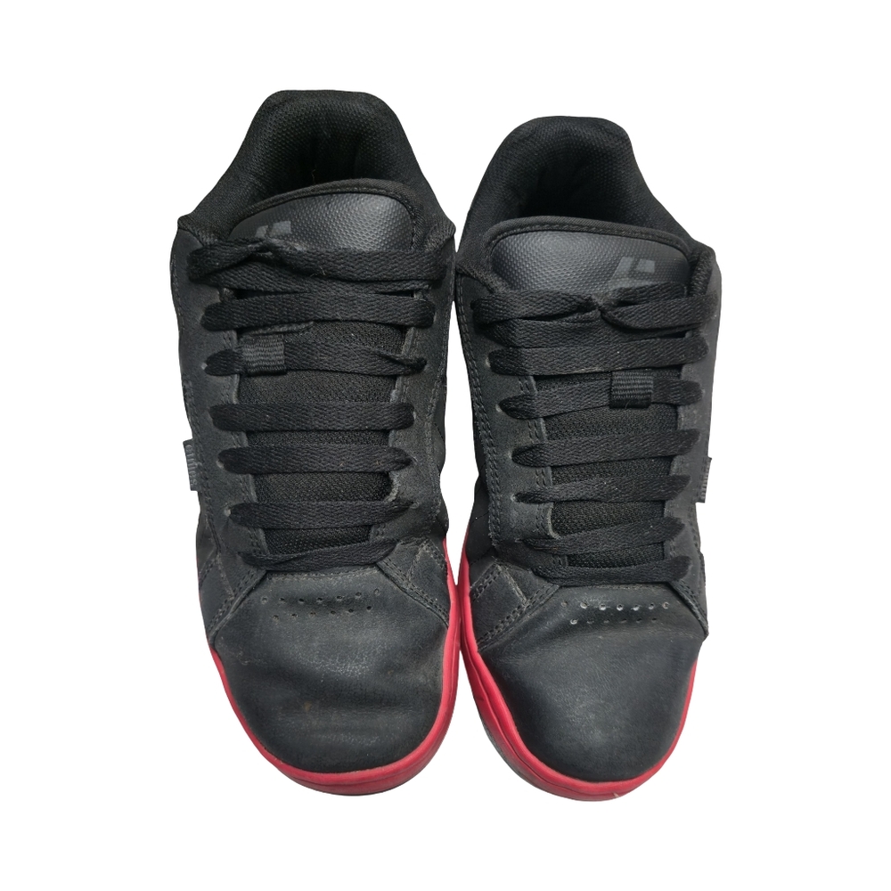 Y2K Etnies Metal Mulisha Skull Puffy Black Skate Shoes Sz 10 Mens Skater - Picture 8 of 9